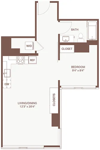 Floor plan 1x1 C28 Olympic