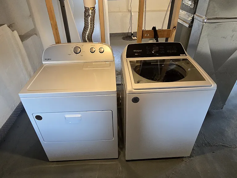 New washer and dryer