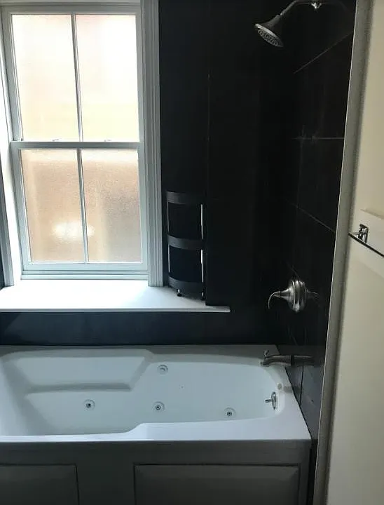 New tile and updated bathroom.