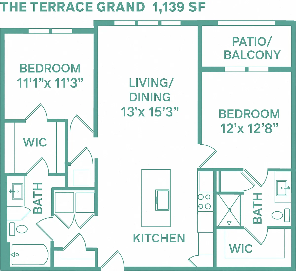 Floor plan Terrace Grand (Metro B1B)