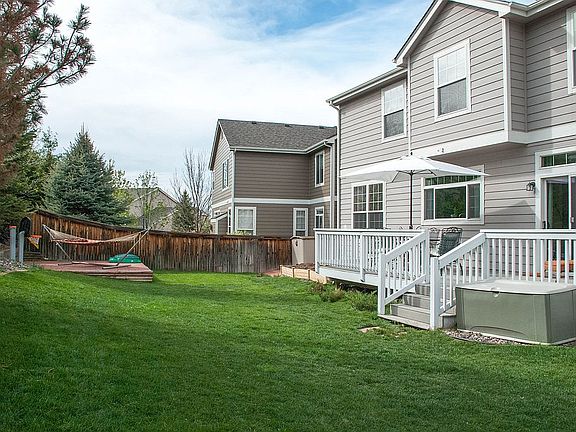 Fenced backyard with Deck