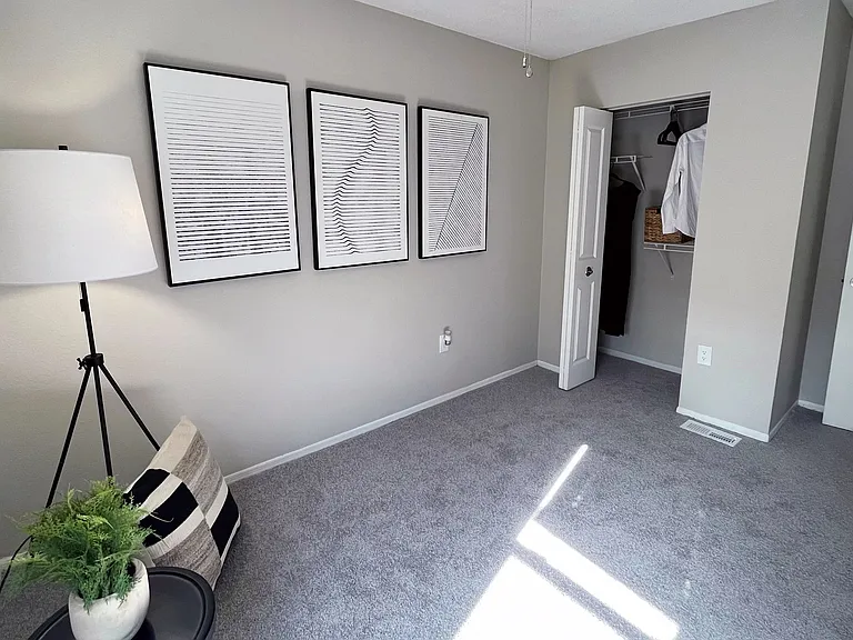 Oversized bedrooms with curated closet space for the ultimate wardrobe haven.
