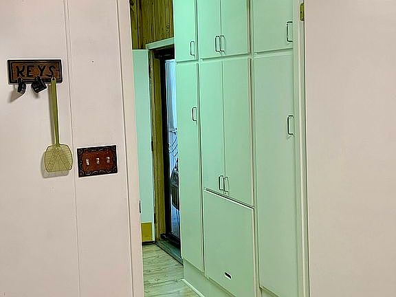 Entry from double garage