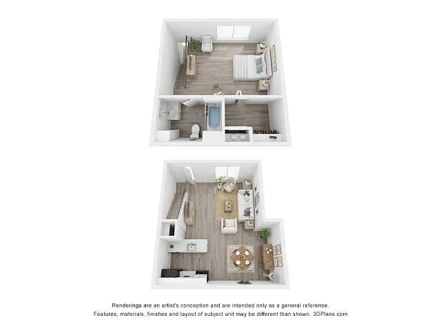 Floor plan 1x1 Loft
