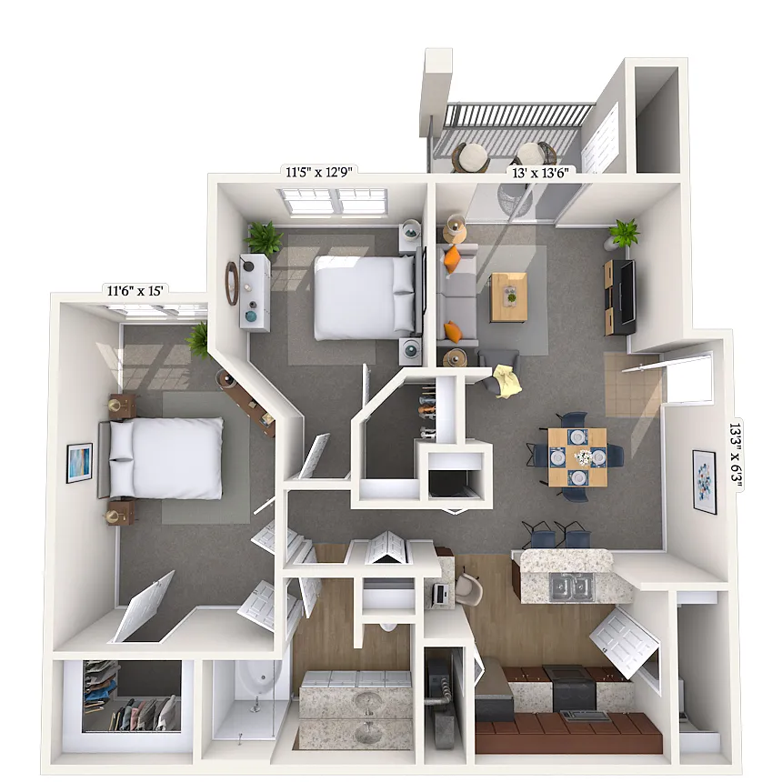 Floor plan 21A-B