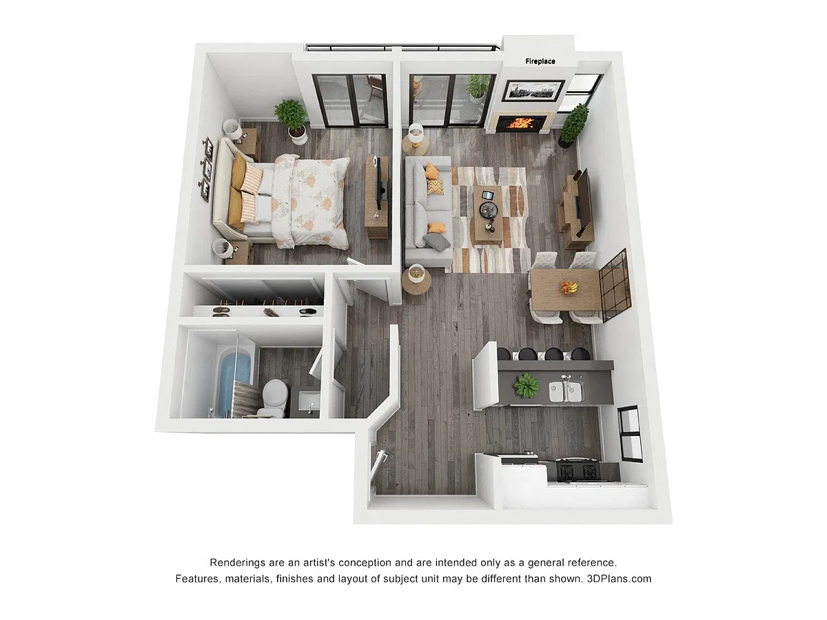 Floor plan 1X1