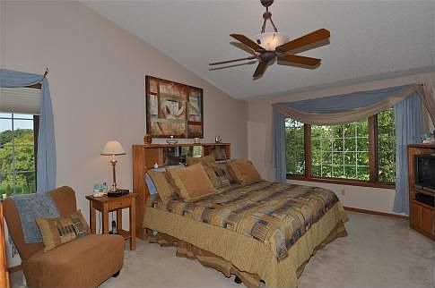 Vaulted Ceiling in Master