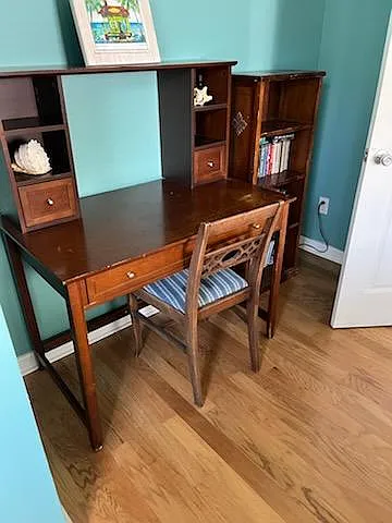 Desk in first bedroom.