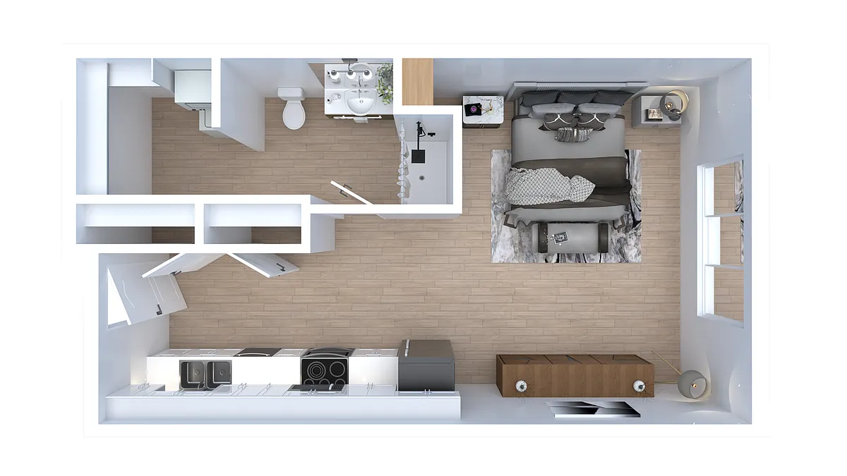 Floor plan Studio A