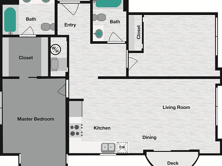 2x2A Floor Plan 2x2A Floor Plan