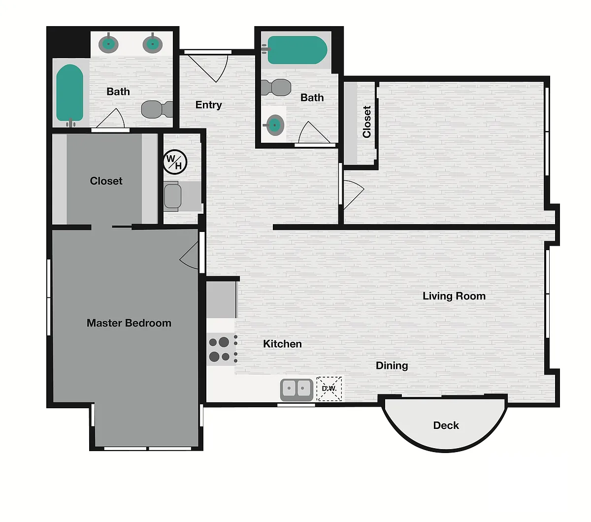 Floor plan 2x2A