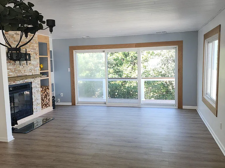 View from Kitchen toward Dining room and living room