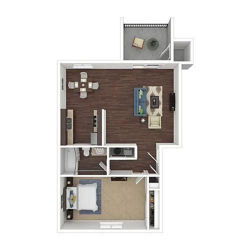 Floor plan 1X1