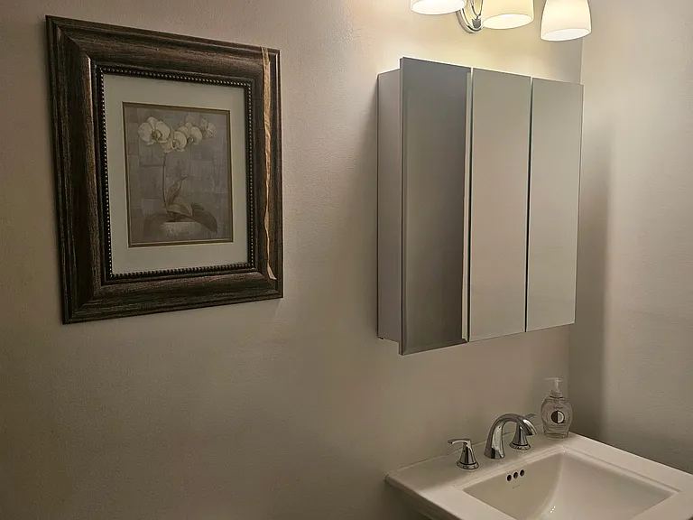 Bathroom sink medicine cabinet