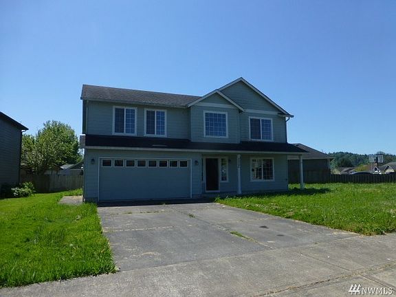 Front with a covered entry.