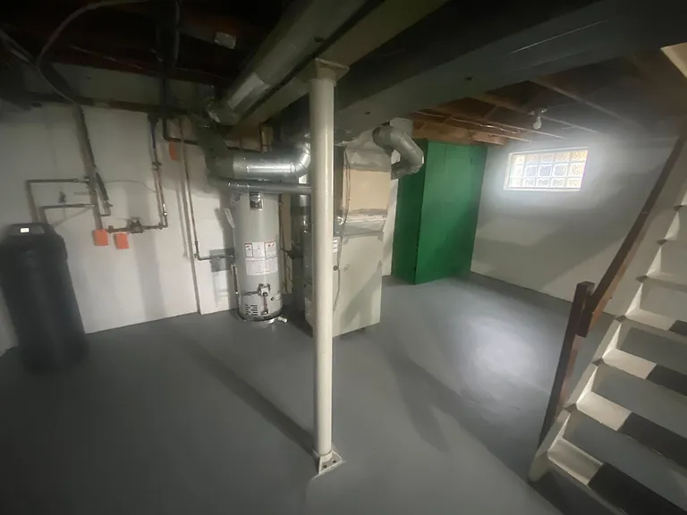 Unfinished private basement