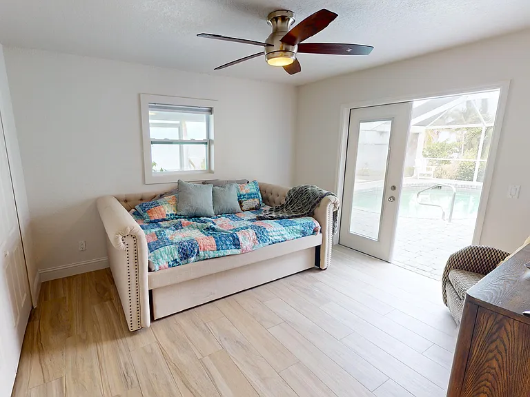 Guest bedroom with trundle bed