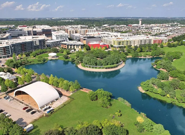 Mueller Lake Park aerial view