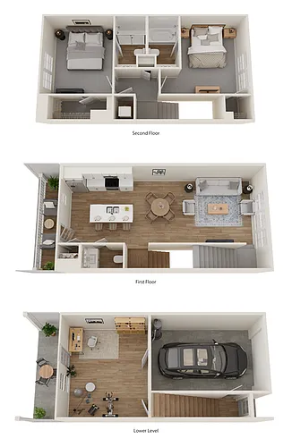 Floor plan Sanderling with Flex Space