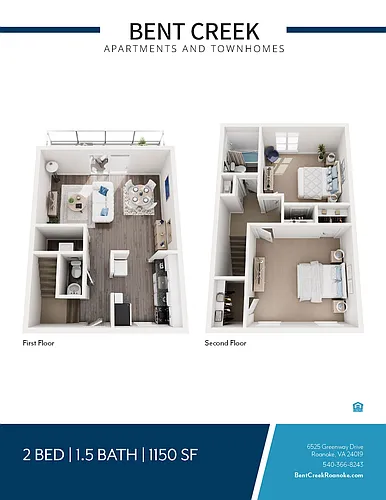 Floor plan 2b 1.5b 1150sq