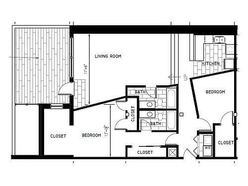 Floor plan 2 Bedroom