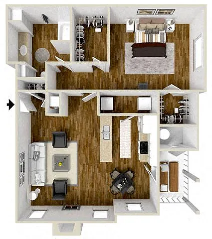 Floor plan One Bedroom