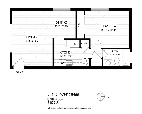Floor plan 1 Bedroom