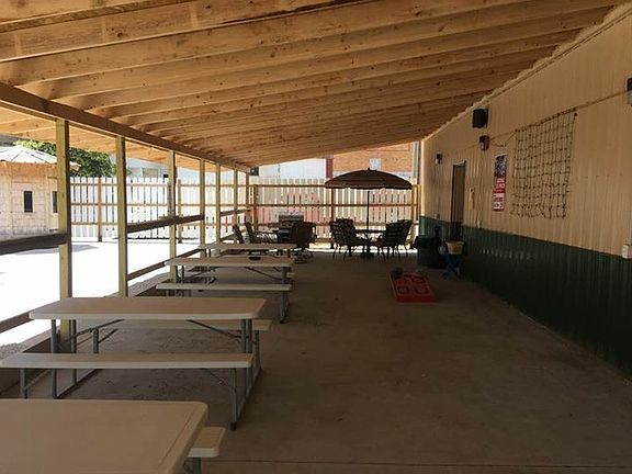 Huge beer garden for bands!