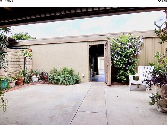 Courtyard with beautiful plants and flowers