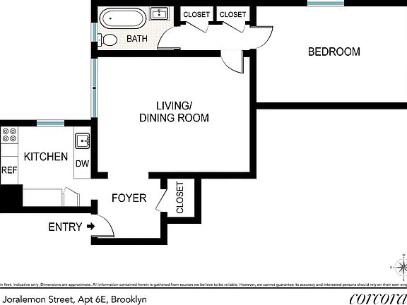2nd image of 99 Joralemon St APT 6E