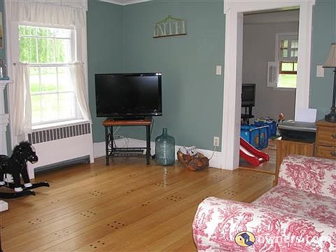 Living Room, newly refinished hardwood
