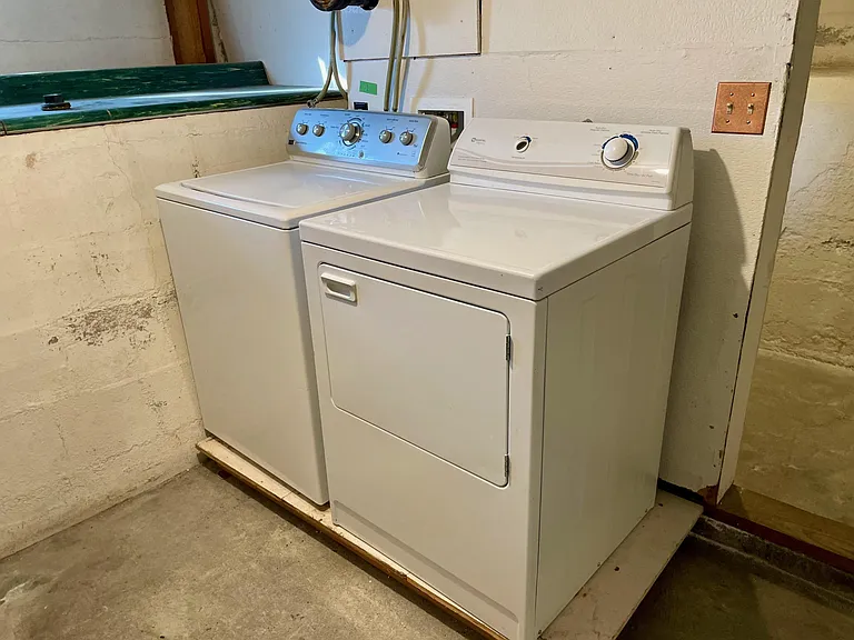 Laundry in basement