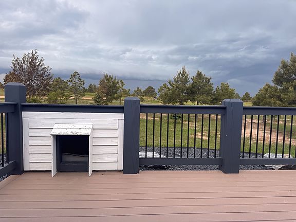 View from sliding glass door off the kitchen.