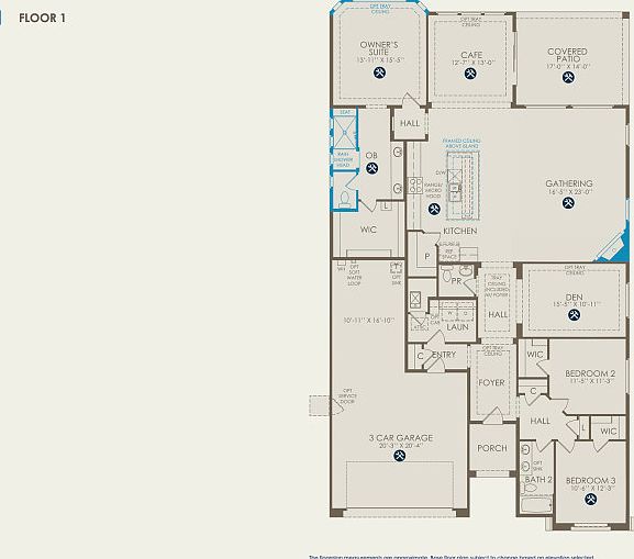 Parklane Floor Plan, Quick Move-In Home, Floor 1