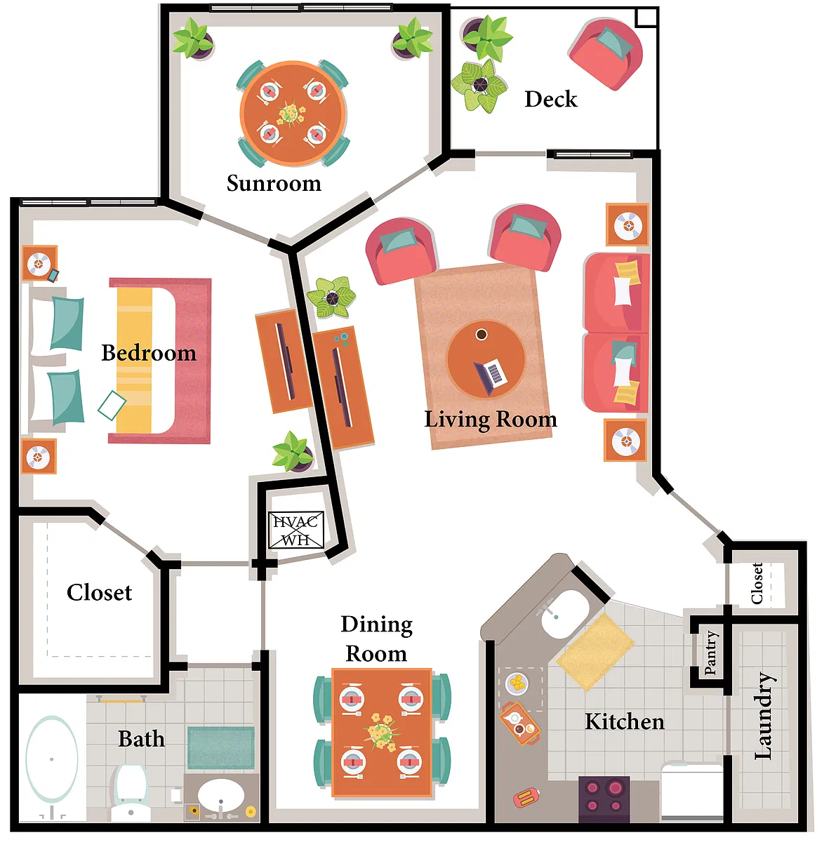 Floor plan 1X1