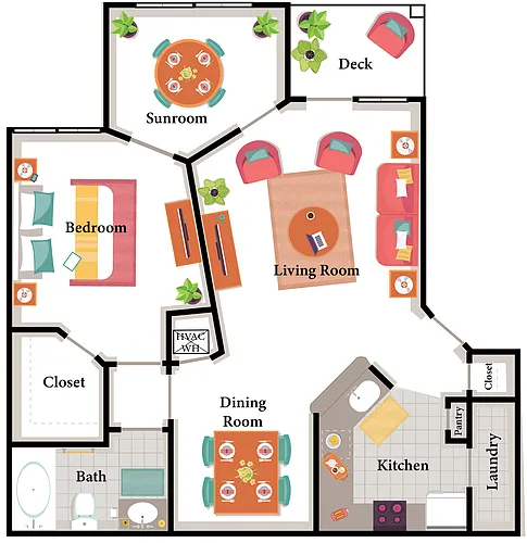 Floor plan 1X1
