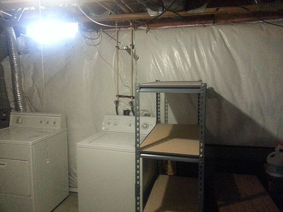Washer & Dryer in Basement