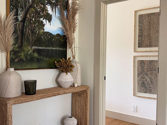 Foyer and Entryway to Primary suite