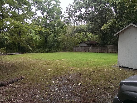 Backyard and storage building