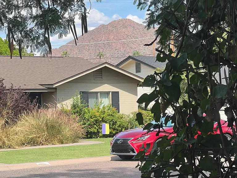 View of Camelback Mountain from front door