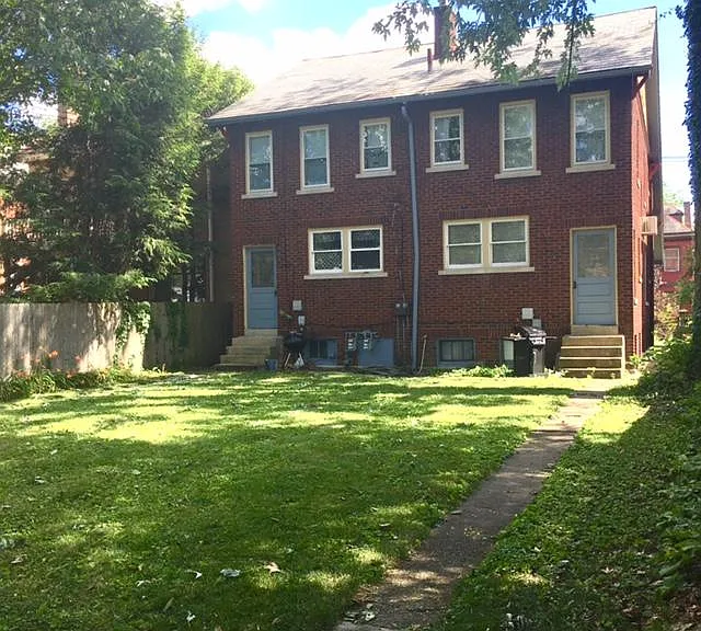 Private, fenced-in back yard (shared with other side of the double).