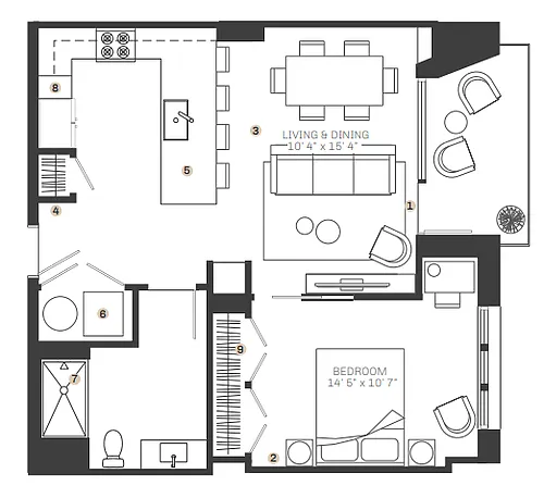Floor plan A13