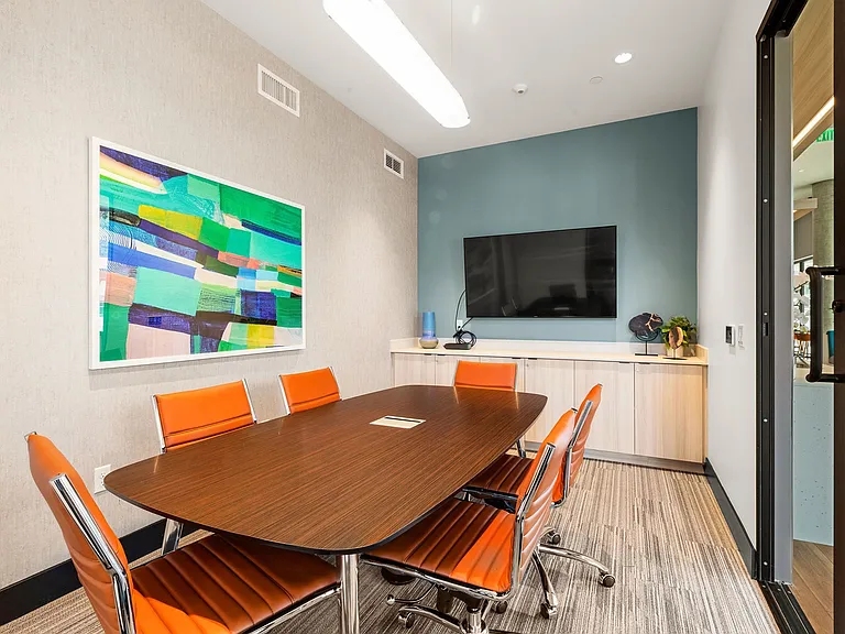 Co-working space and private conference room