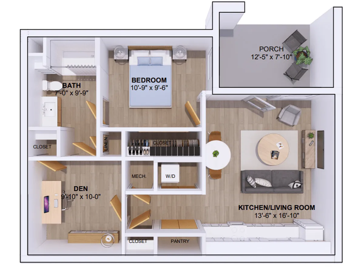 Floor plan 6A-1N