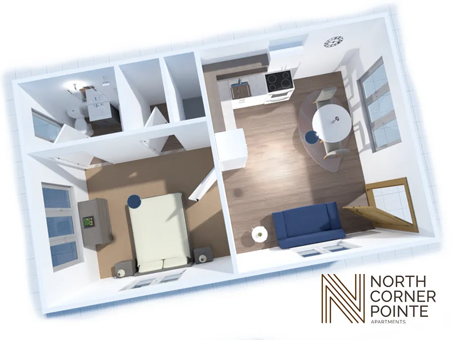 Floor plan 1 Bedroom