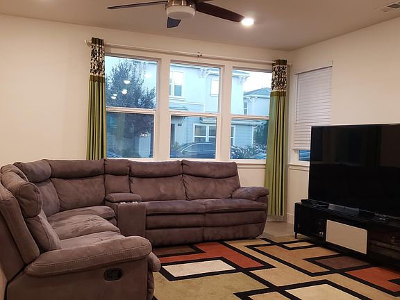 Family room with street view