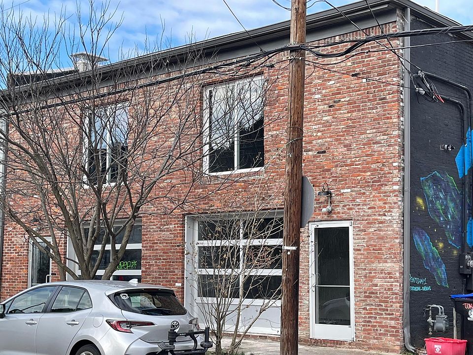Entrance in rear of building. Eclectic Space, totally remodeled.