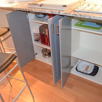 tons of storage under work/dining area