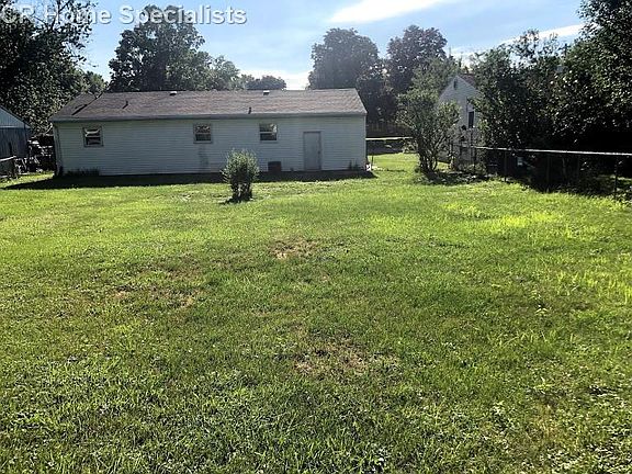 Large fenced backyard