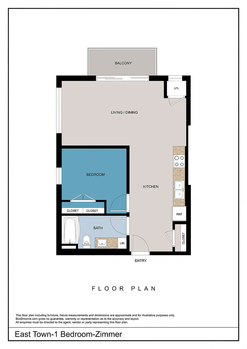 Floor plan Zimmer - 1 Bedroom